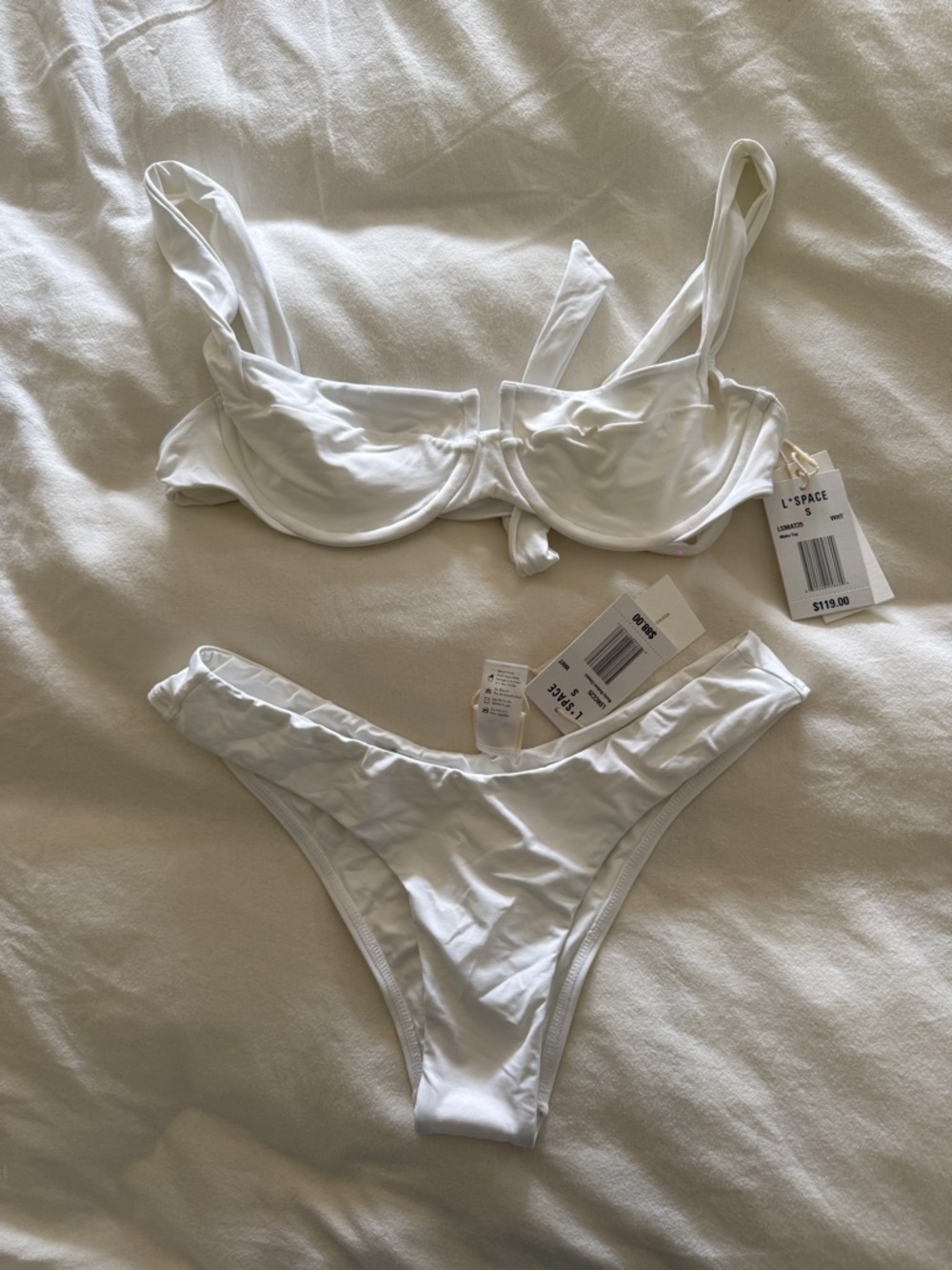 LSpace White Underwire Bikini Set - Classic Two-Piece Swim